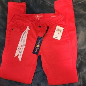 Red Charlie super skinny size 0 size 25 lucky brand jeans